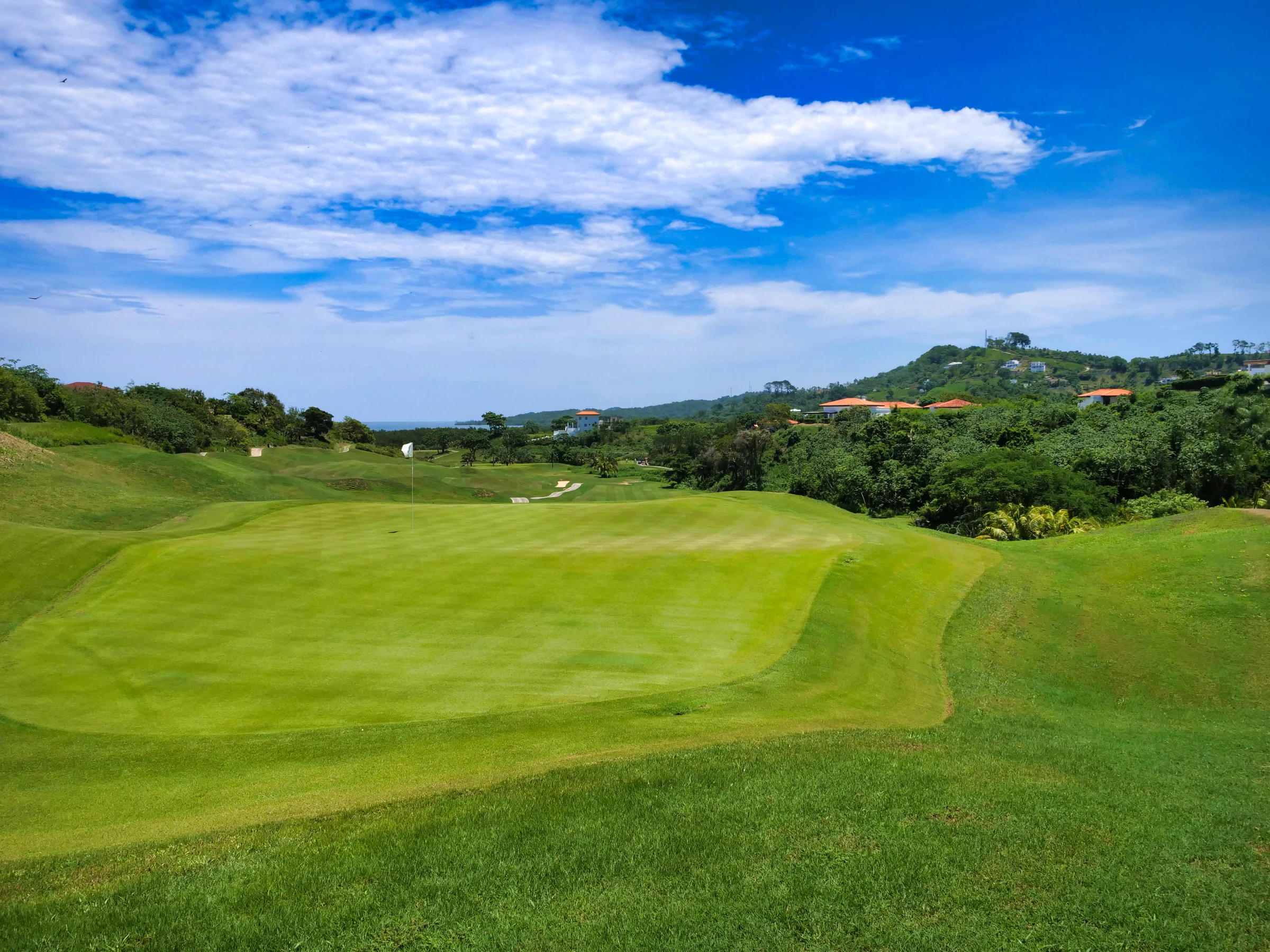 Black Pearl Golf Course fairway overlooking the Caribbean Sea